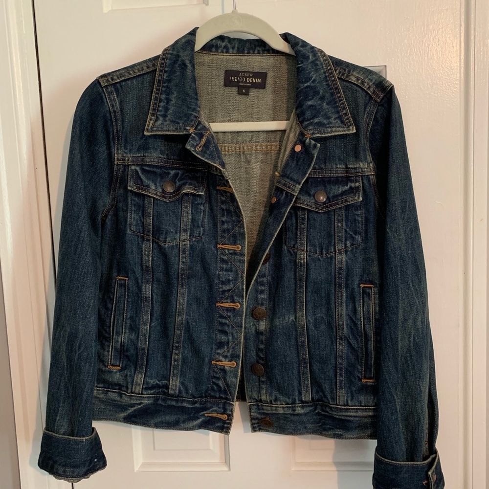 J crew dark denim jacket